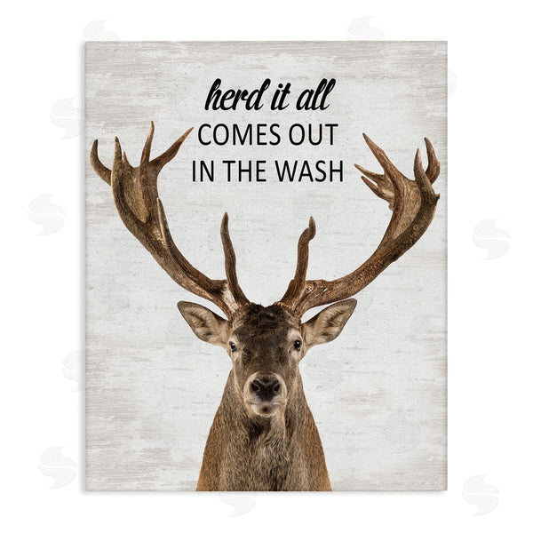 stupell industries Lettered and Lined | Herd It Comes Out In Wash