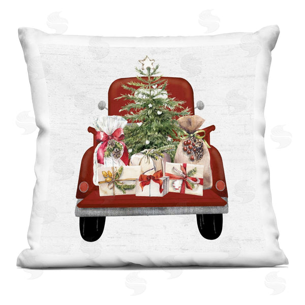 stupell industries Lettered and Lined | Holiday Christmas Tree Gifts Printed Throw Pillow