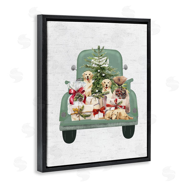 Stupell Industries Lettered And Lined | Holiday Gift Truck
