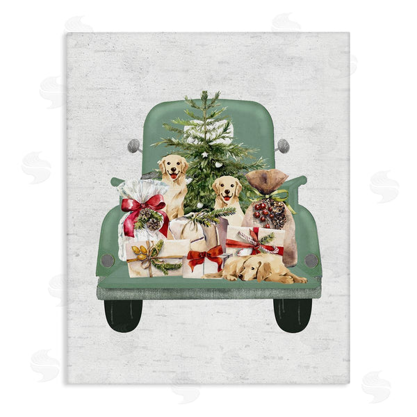 stupell industries Lettered and Lined | Holiday Gift Truck