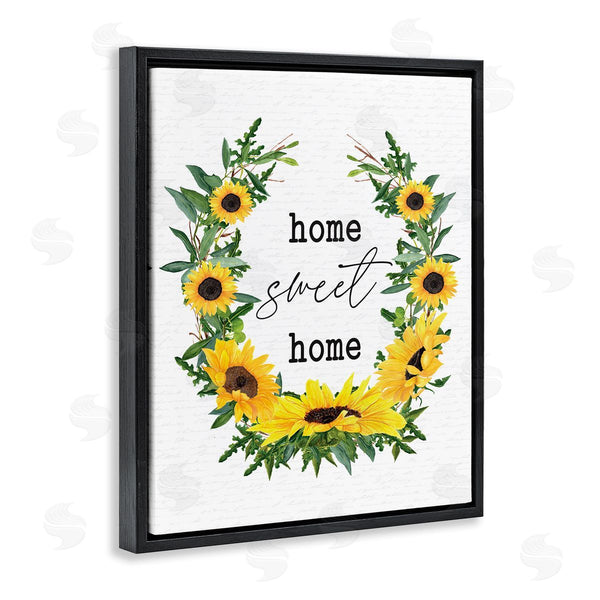 Stupell Industries Lettered And Lined | Home Sweet Home Sunflowers