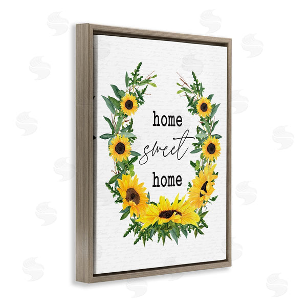 Stupell Industries Lettered And Lined | Home Sweet Home Sunflowers