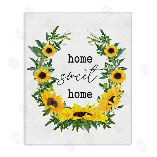 stupell industries Lettered and Lined | Home Sweet Home Sunflowers