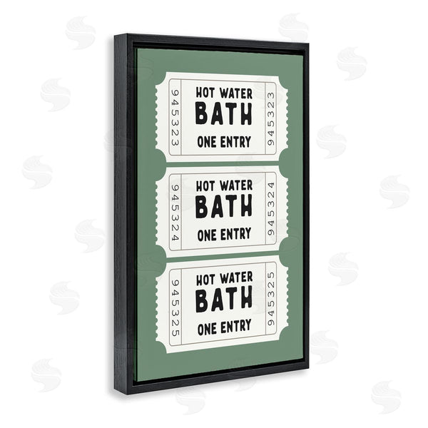 Stupell Industries Lettered And Lined | Hot Water Bath Ticket