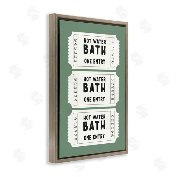 Stupell Industries Lettered And Lined | Hot Water Bath Ticket