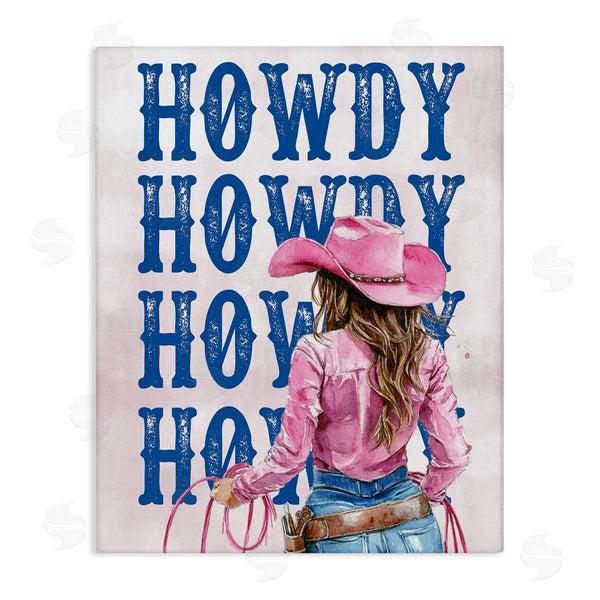 stupell industries Lettered and Lined | Howdy Cowgirl with Lasso