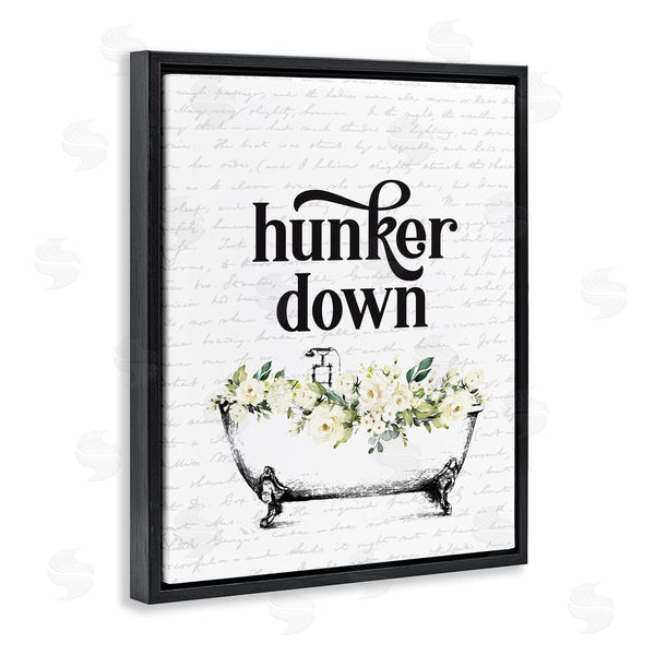 Stupell Industries Lettered And Lined | Hunker Down Floral Tub
