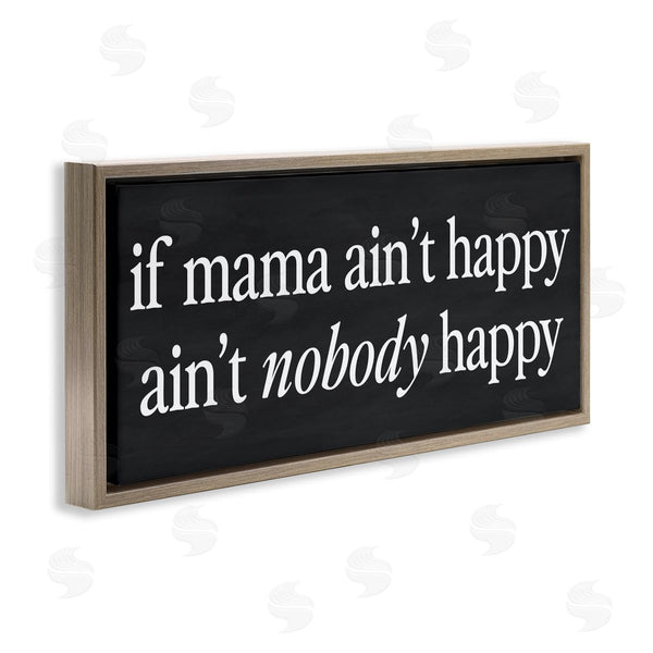 Stupell Industries Lettered And Lined | If Mama Ain't Happy Humor