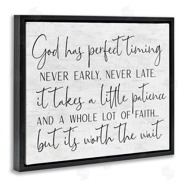 Stupell Industries Lettered And Lined | Inspirational Patience Quote Religious Script Birch Pattern Wall Art