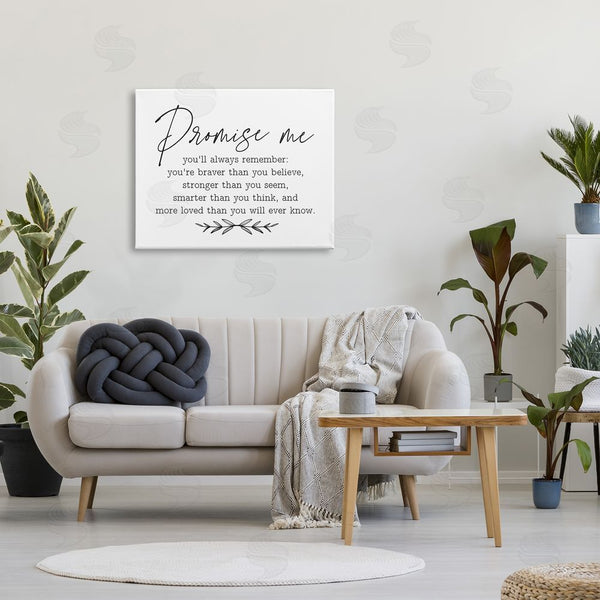 Stupell Industries Lettered And Lined | Inspirational Self Love Quote Casual Botanical Design Wall Art