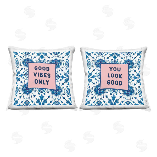 stupell industries Lettered and Lined | Inspiring Messages On Boho Pattern Printed Throw Pillow Set