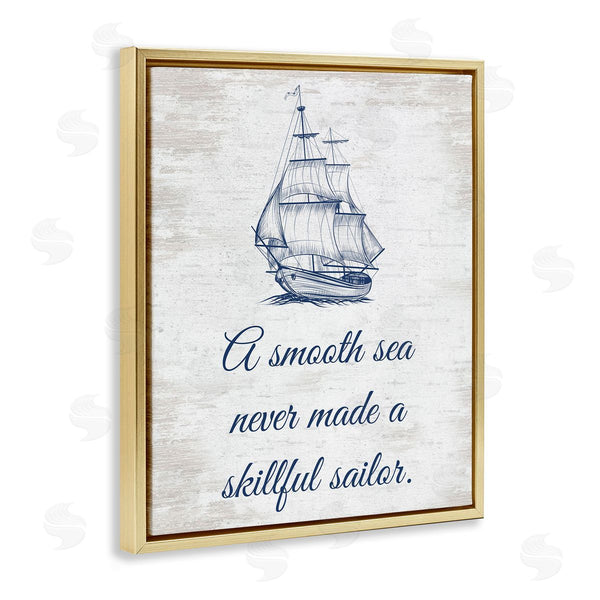 Stupell Industries Lettered And Lined | Inspiring Skillful Sailor