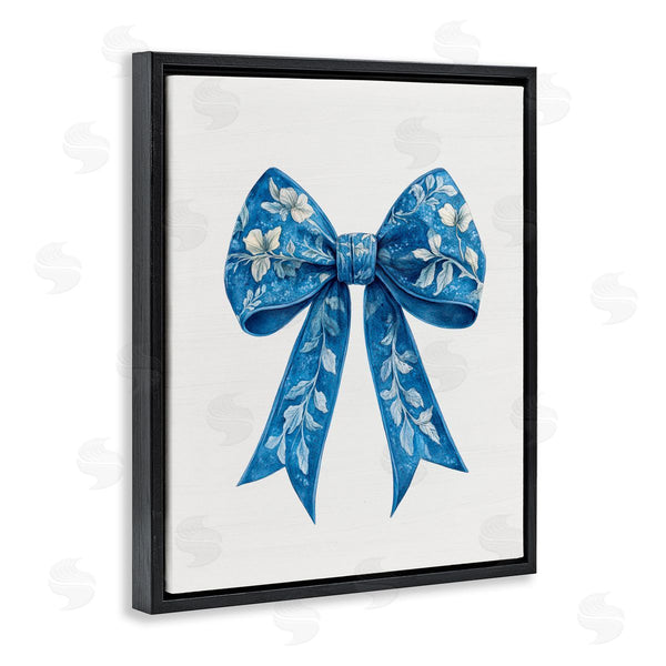 Stupell Industries Lettered And Lined | Intricate Florals Ribbon Wall Art