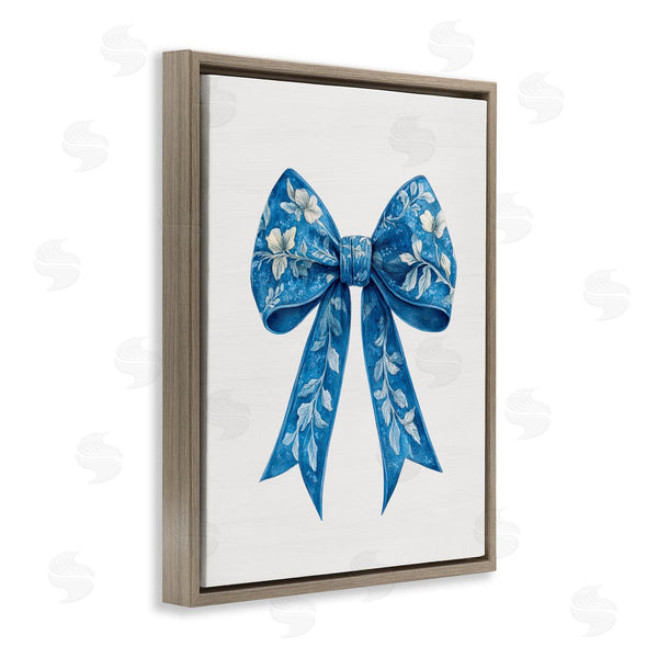Stupell Industries Lettered And Lined | Intricate Florals Ribbon Wall Art