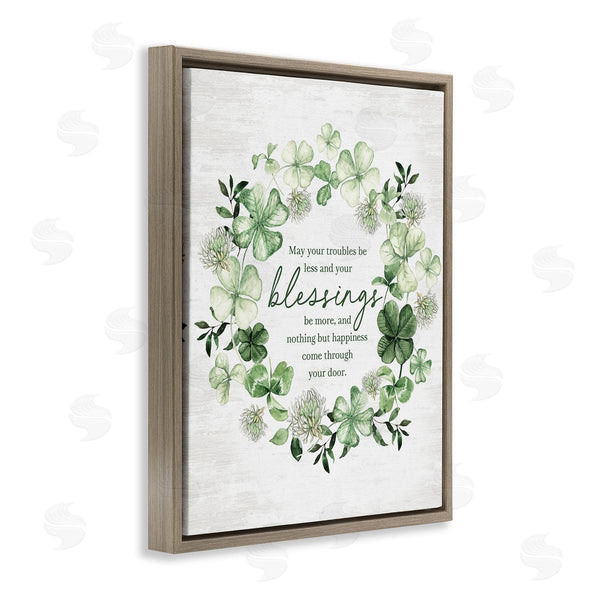 Stupell Industries Lettered And Lined | Irish Proverb Wreath