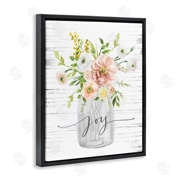 Stupell Industries Lettered And Lined | Joy Mixed Bouquet