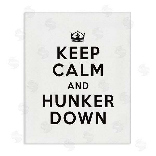 stupell industries Lettered and Lined | Keep Calm and Hunker Down
