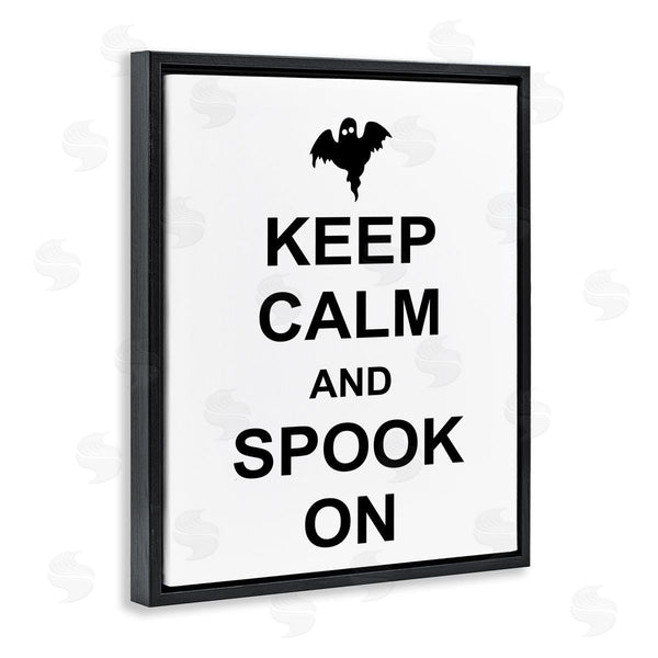 Stupell Industries Lettered And Lined | Keep Calm & Spook On Wall Art
