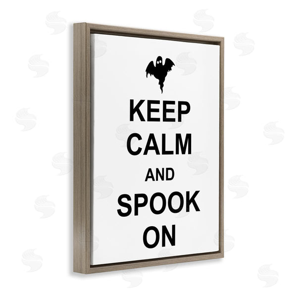 Stupell Industries Lettered And Lined | Keep Calm & Spook On Wall Art