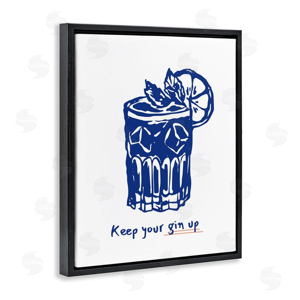 Stupell Industries Lettered And Lined | Keep Your Gin Up