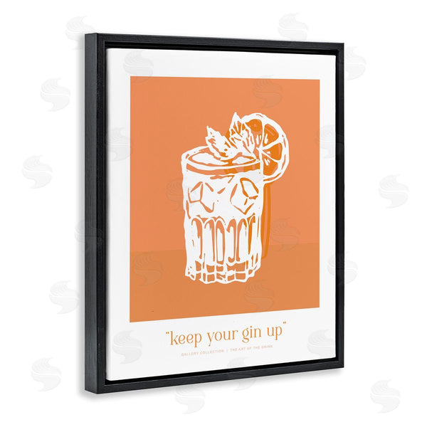 Stupell Industries Lettered And Lined | Keep Your Gin Up