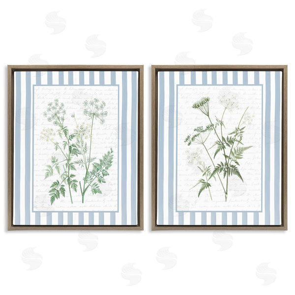 Stupell Industries Lettered And Lined | Kitchen Bath Wild Herbs