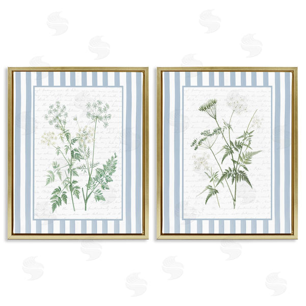 Stupell Industries Lettered And Lined | Kitchen Bath Wild Herbs