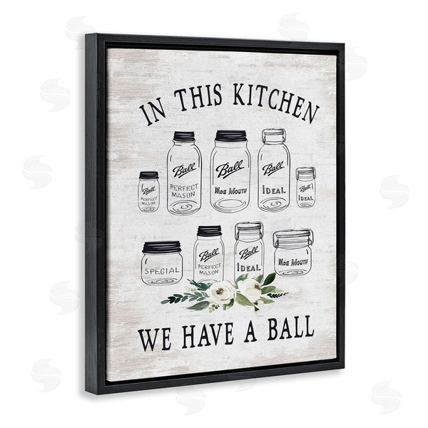 Stupell Industries Lettered And Lined | Kitchen Jar Phrase Wall Art