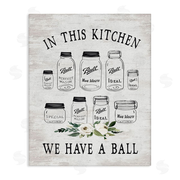 stupell industries Lettered and Lined | Kitchen Jar Phrase Wall Art
