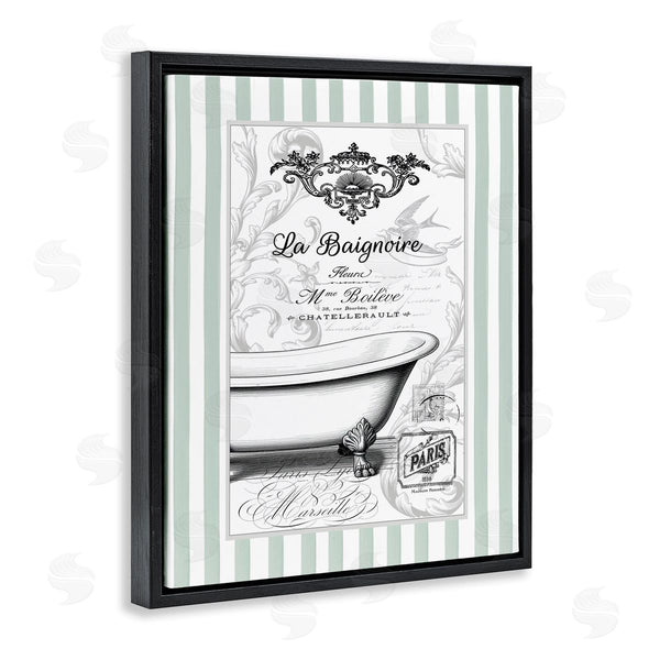 Stupell Industries Lettered And Lined | La Baignoire On Stripes