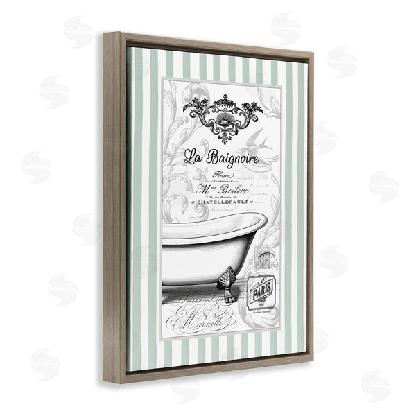 Stupell Industries Lettered And Lined | La Baignoire On Stripes