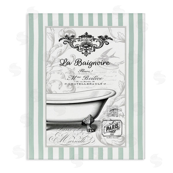stupell industries Lettered and Lined | La Baignoire on Stripes