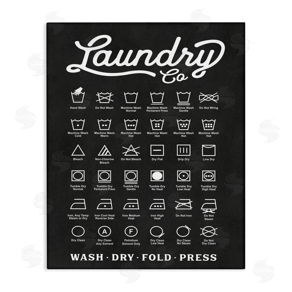 stupell industries Lettered and Lined | Laundry Business Symbols Chart