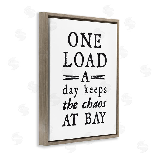 Stupell Industries Lettered And Lined | Laundry Clothespin Distressed Text Phrase Sign Wall Art