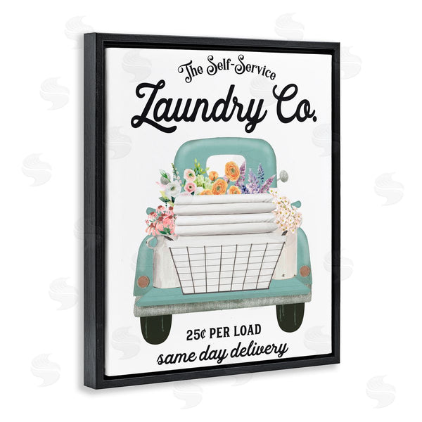 Stupell Industries Lettered And Lined | Laundry Delivery Truck Wall Art