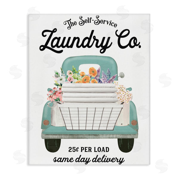 stupell industries Lettered and Lined | Laundry Delivery Truck Wall Art
