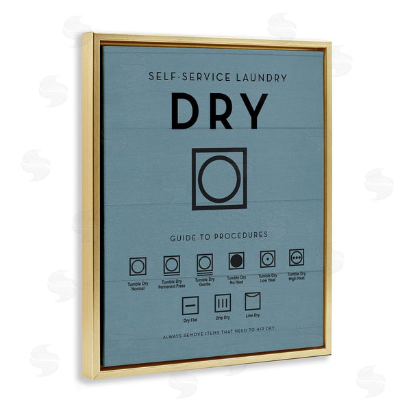 Stupell Industries Lettered And Lined | Laundry Dryer Symbols