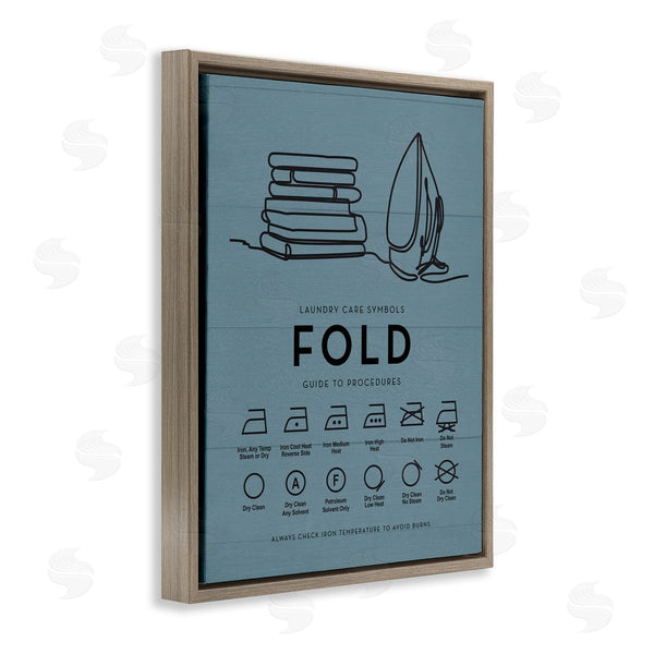 Stupell Industries Lettered And Lined | Laundry Fold & Iron Chart