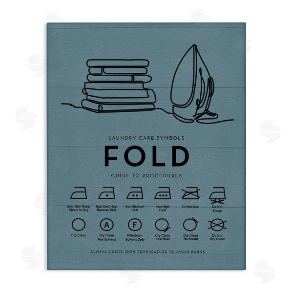 stupell industries Lettered and Lined | Laundry Fold & Iron Chart
