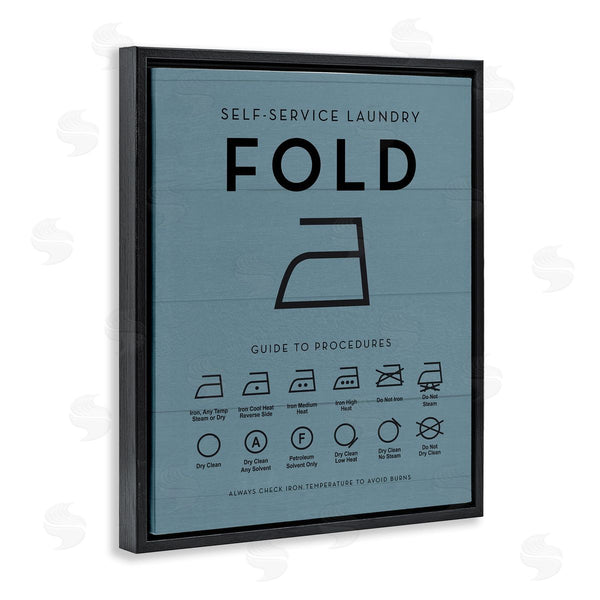 Stupell Industries Lettered And Lined | Laundry Ironing Helpful Chart