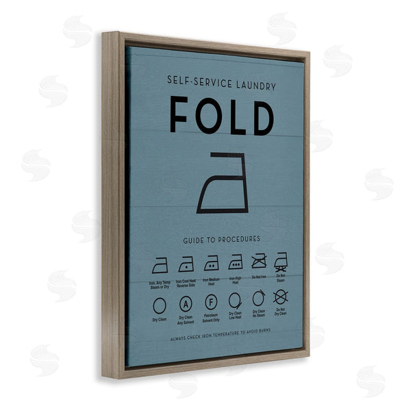 Stupell Industries Lettered And Lined | Laundry Ironing Helpful Chart