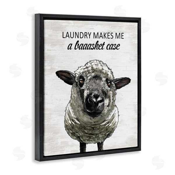 Stupell Industries Lettered And Lined | Laundry Makes Me Basket Case