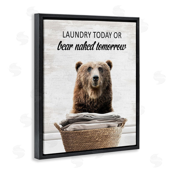 Stupell Industries Lettered And Lined | Laundry Or Bear Naked