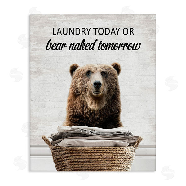 stupell industries Lettered and Lined | Laundry Or Bear Naked