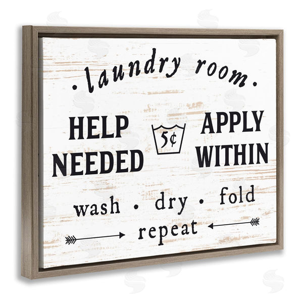 Stupell Industries Lettered And Lined | Laundry Room Help Needed