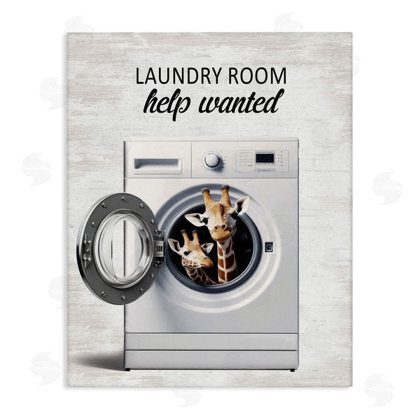 stupell industries Lettered and Lined | Laundry Room Help Wanted Wall Art