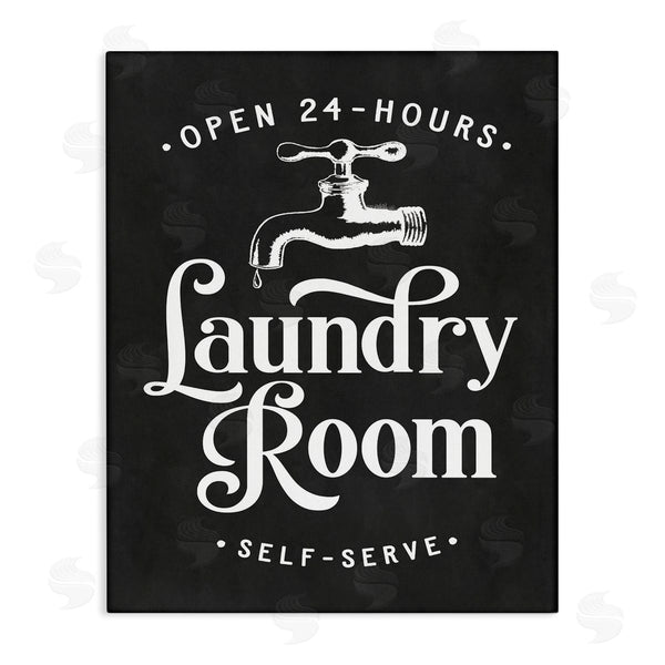 stupell industries Lettered and Lined | Laundry Room Self-Service Sign Vintage Faucette Illustration Wall Art