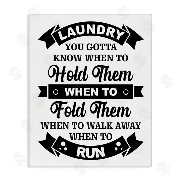 stupell industries Lettered and Lined | Laundry Room Vintage Style Text Phrase Banners Wall Art