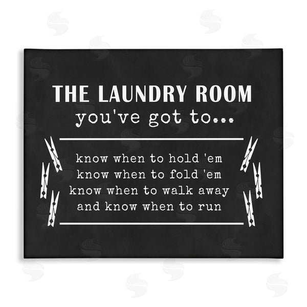 stupell industries Lettered and Lined | Laundry Room You've Got to Know When Phrases Wall Art