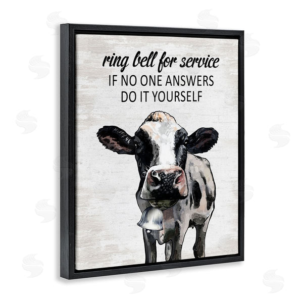 Stupell Industries Lettered And Lined | Laundry Service Cow